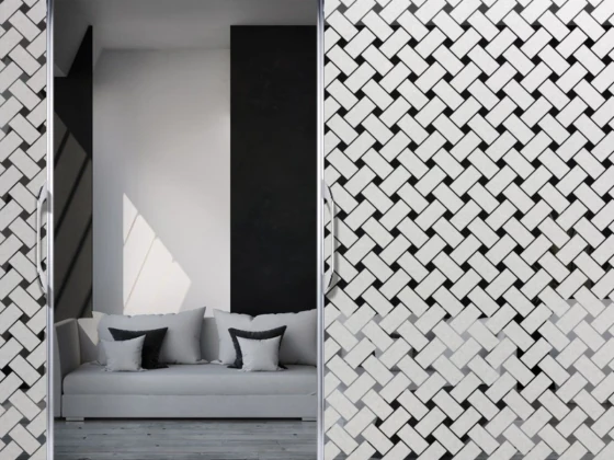 Milchglasfolie Geflecht