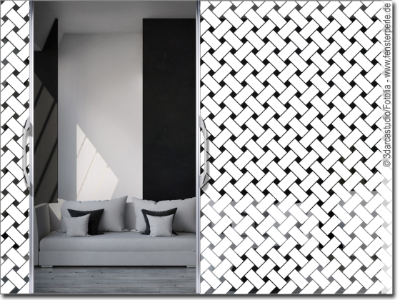 Preview: Milchglasfolie Geflecht