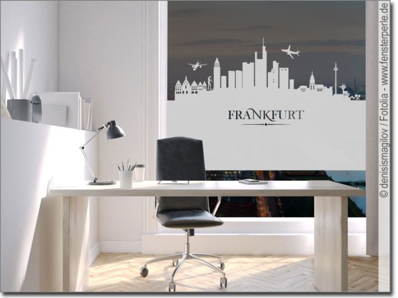 Preview: Fensterfolie Skyline Frankfurt