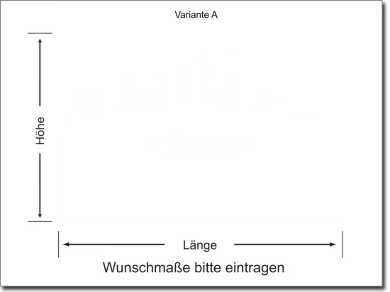 Fensterfolie Skyline Frankfurt