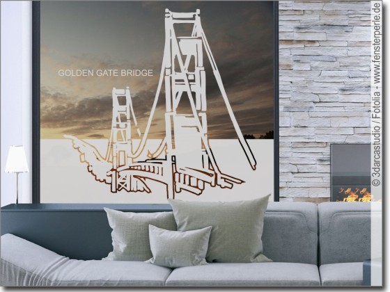 Preview: Sichtschutzfolie Golden Gate Bridge Preview: Sichtschutzfolie Golden Gate Bridge