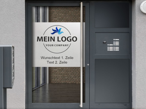 Preview: Logo als Digitaldruck mit Wunschtext