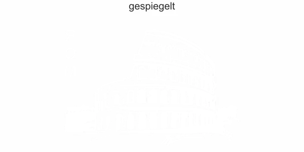 Fensterdesign Aufkleber Rom - Ansicht Ausrichtung und Farbauswahl