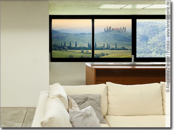 Preview: Glasbild Toskana