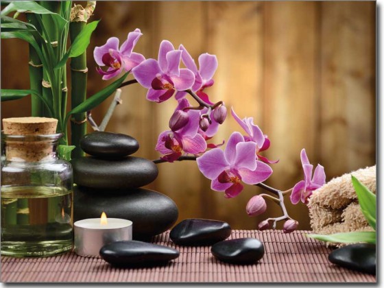 Preview: Fensterbild Wellness Oase