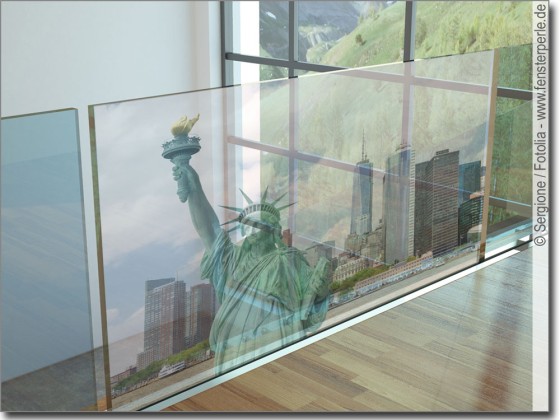 Preview: Glasbild Freiheitsstatue