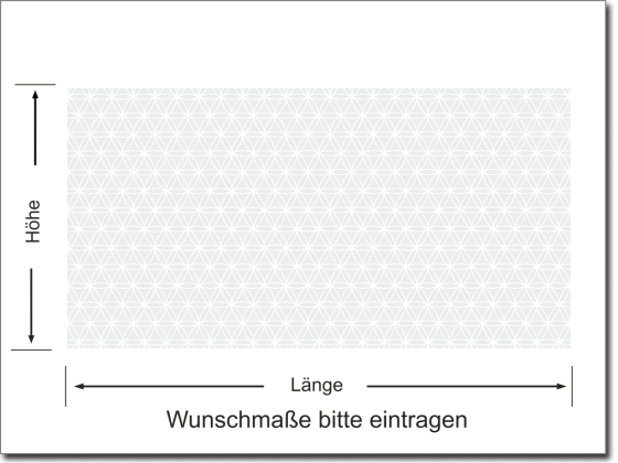 Preview: Fensterfolie Musselin Blume des Lebens 5 cm - bedruckt