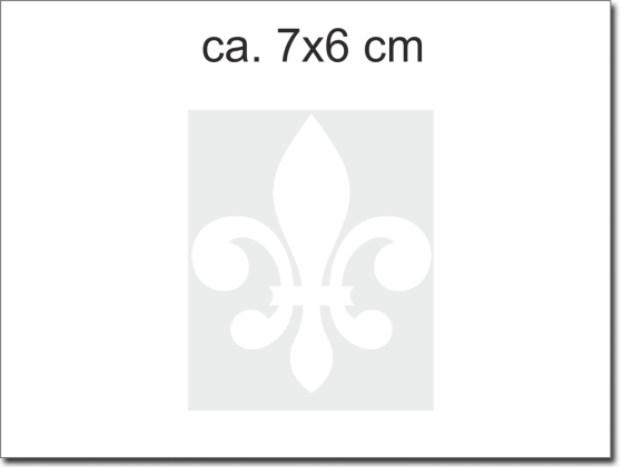 Preview: Blickdichte Milchglasfolie Musselinglas Französische Lilie - bedruckt