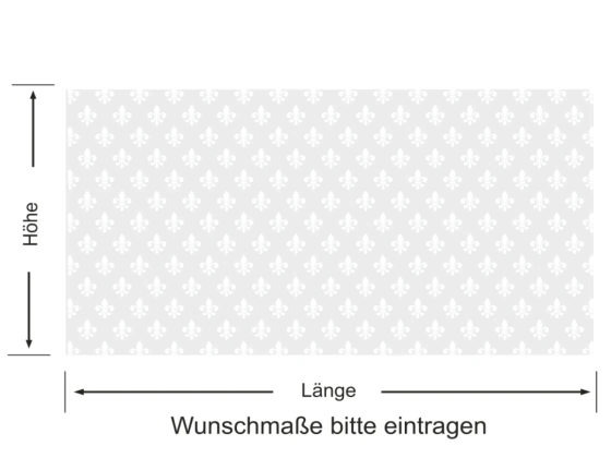Sichtschutzfolie Fleur-de-Lis | Druck Wunschfarbe