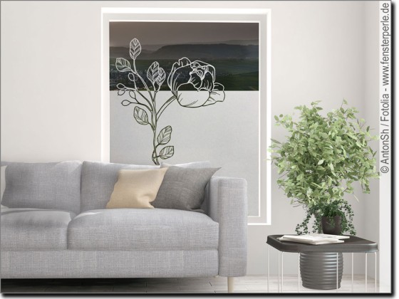Preview: Sichtschutzfolie Blume Preview: Sichtschutzfolie Blume