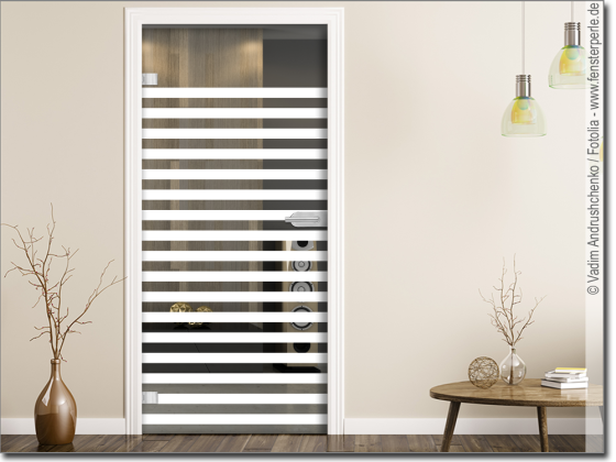 Preview: Glastürfolie Streifen 5/5 cm