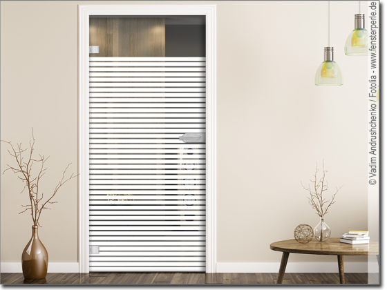 Preview: Glastürfolie Streifen 3/1 cm