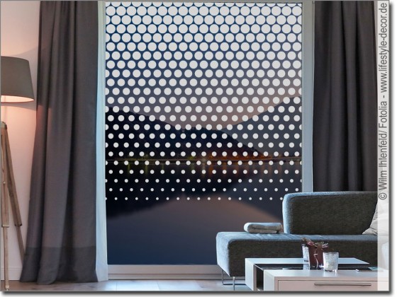 Preview: Fensterfolie Kreisverlauf