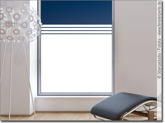 Preview: Blickschutzfolie Streifen 3/1 cm