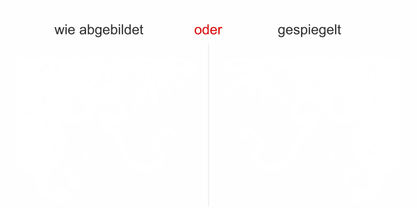 Glasdekor Dschungel - Ansicht Wunschfarbe und Ausrichtung