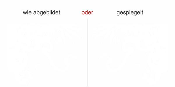 Glasdekor Dschungel - Ansicht Wunschfarbe und Ausrichtung