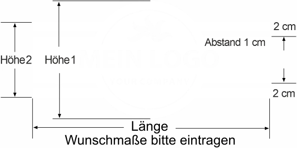 Durchlaufschutz für Glas mit eigenem Logo - Ansicht Farbauswahl