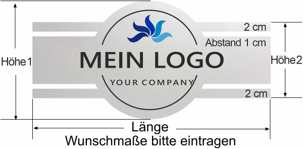 Preview: Durchlaufschutz für Glas mit eigenem Logo im Digitaldruck Preview: Durchlaufschutz für Glas mit eigenem Logo im Digitaldruck