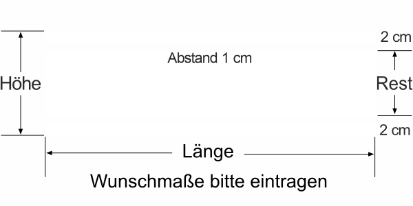 Preview: Durchlaufschutz für Glas mit Streifendesign