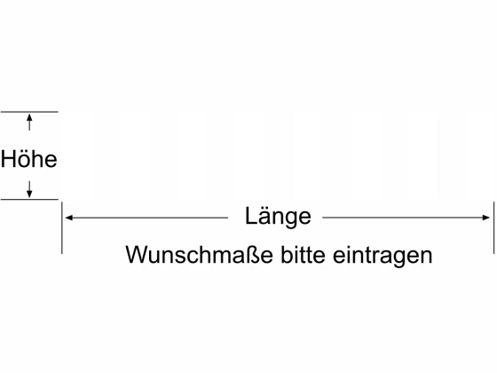 Durchlaufschutz für Glas mit breiten vertikalen Streifen - Ansicht Farbauswahl