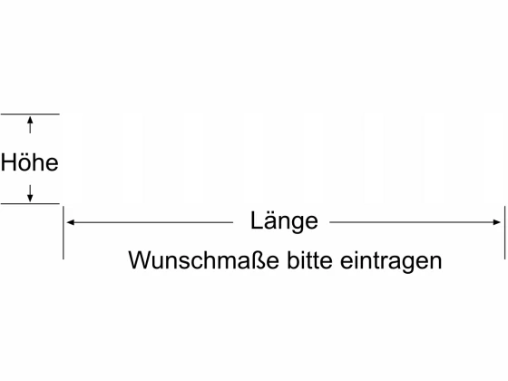 Durchlaufschutz für Glas mit mittelbreiten vertikalen Streifen - Ansicht Farbauswahl