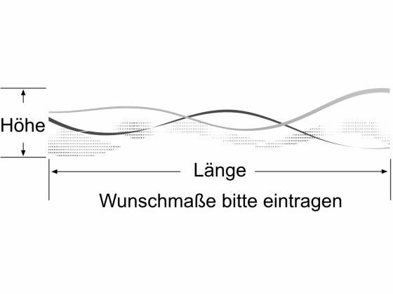 Preview: Durchlaufschutz für Glas Farbiges Wellendesign Preview: Durchlaufschutz für Glas Farbiges Wellendesign