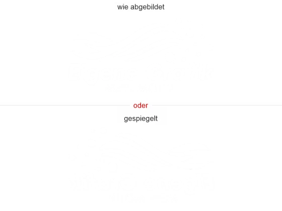 Eigene Grafik als Glastattoo - Ansicht Beispielbild Ausrichtung und Farbauswahl
