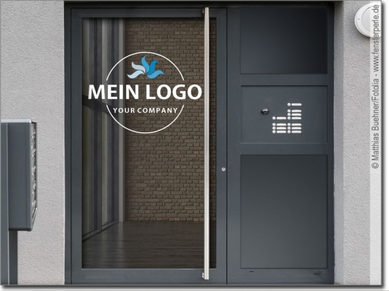 Preview: Glastattoo Eigenes Logo mehrfarbig