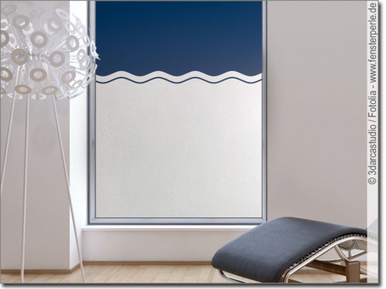 Preview: Fenster Blickschutz Milchglasfolie Wellen 5/1 cm Preview: Fenster Blickschutz Milchglasfolie Wellen 5/1 cm