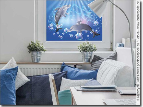 Preview: Delphine als Fensterbild