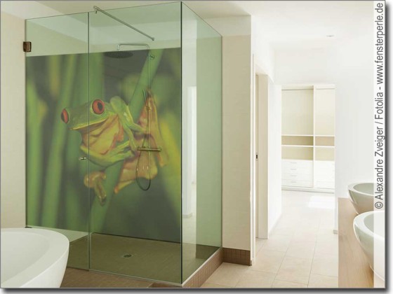 Preview: Folie für Glas mit Frosch