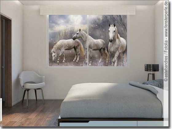 Preview: Fensterbild Wilde Pferde Preview: Fensterbild Wilde Pferde