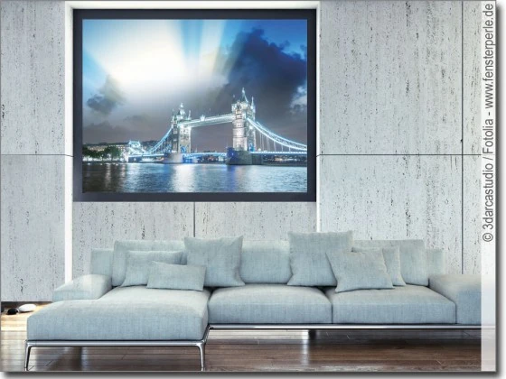 selbstklebendes Glasbild mit Tower Bridge in London