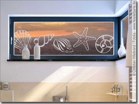 Preview: Fenstertattoo Muscheln Preview: Fenstertattoo Muscheln
