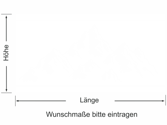 Preview: Fensterfolie Bergkette