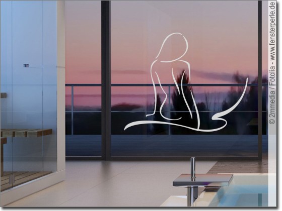 Preview: Fensterfolie Elegante Frau