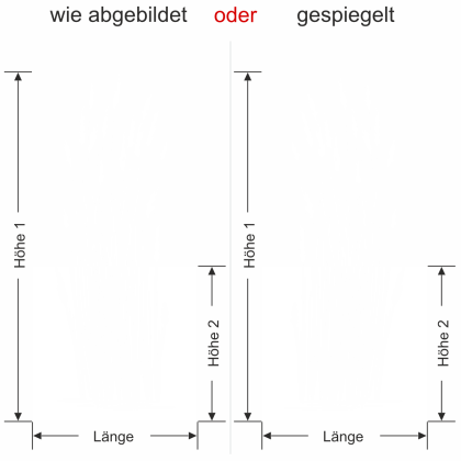 Preview: Fensterfolie Elegantes Gräsermeer Preview: Fensterfolie Elegantes Gräsermeer - Ansicht Ausrichtung mit Farbauswahl und Anleitung zur Größenberechnung - Vorschlag 1