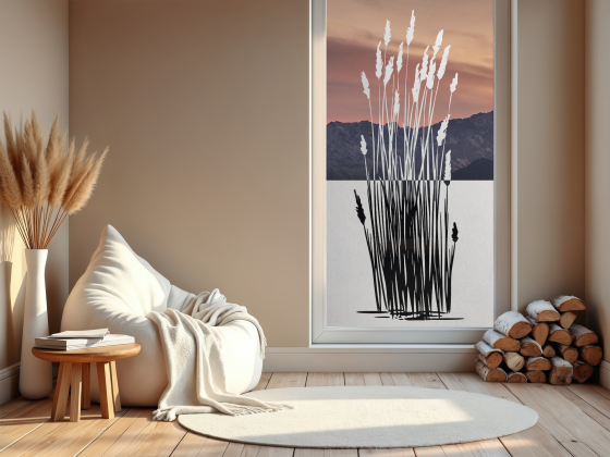 Preview: Fensterfolie Elegantes Gräsermeer Preview: Fensterfolie Elegantes Gräsermeer