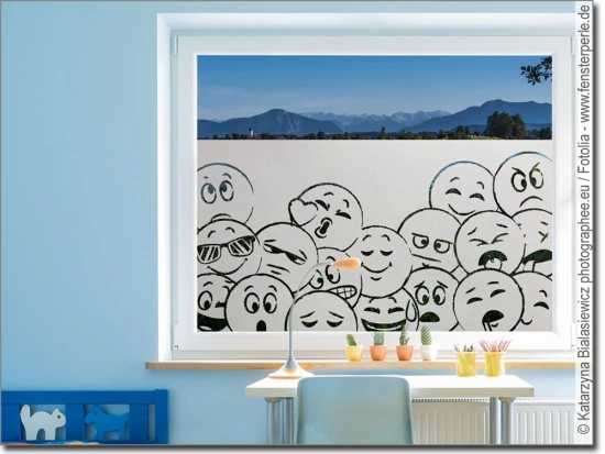 Fensterfolie Emojis
