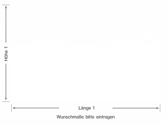 Fensterfolie mit Quadraten Fluchtpunktperspektive