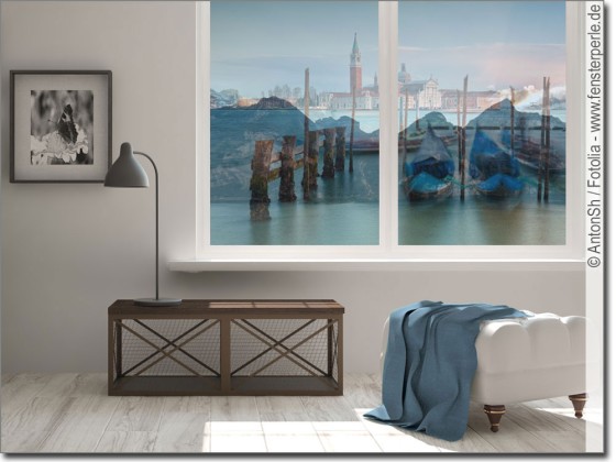 Preview: Glasprint Gondeln in Venedig