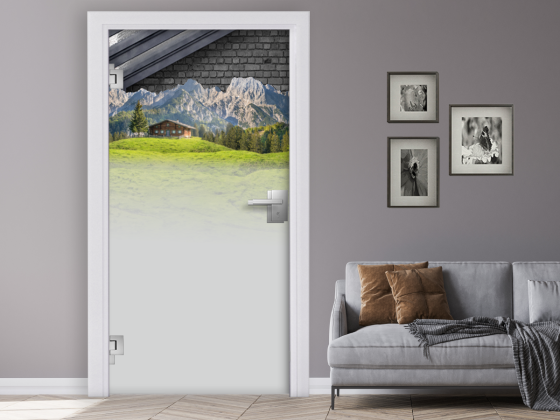 Preview: Fensterfolie Landschaft in den Dolomiten Preview: Fensterfolie Landschaft in den Dolomiten