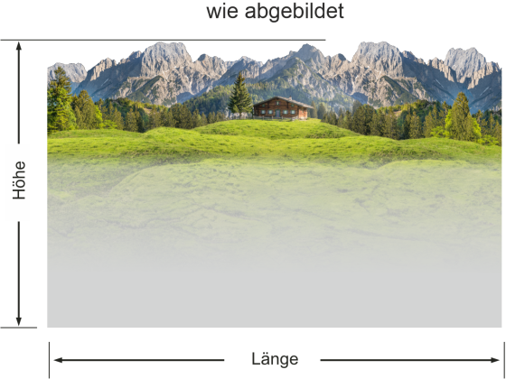 Preview: Fensterfolie Landschaft in den Dolomiten