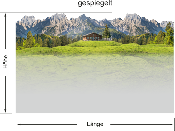 Preview: Fensterfolie Landschaft in den Dolomiten