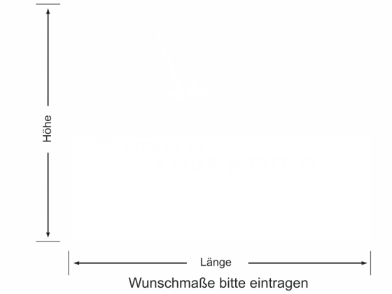 Preview: Fensterfolie Life is an Adventure