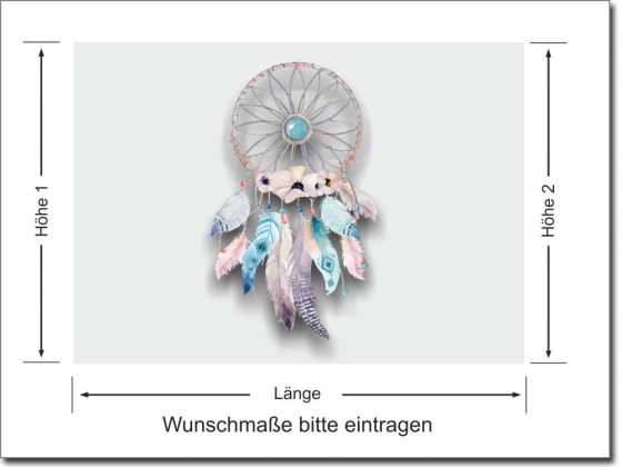 Preview: Fensterfolie Traumfänger Sichtschutz unten Preview: Fensterfolie Traumfänger Sichtschutz unten