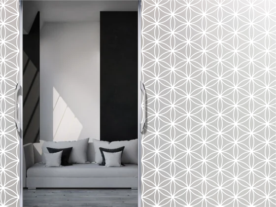 Sichtschutzfolie Lebensblume 10 | Druck Wunschfarbe