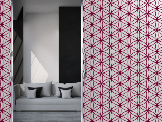 Preview: Sichtschutzfolie Lebensblume 10 | Druck Wunschfarbe