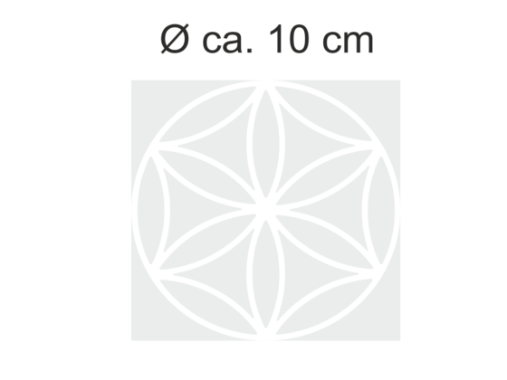 Preview: Sichtschutzfolie Lebensblume 10 | Druck Wunschfarbe