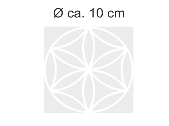 Sichtschutzfolie Lebensblume 10 | Druck Wunschfarbe
